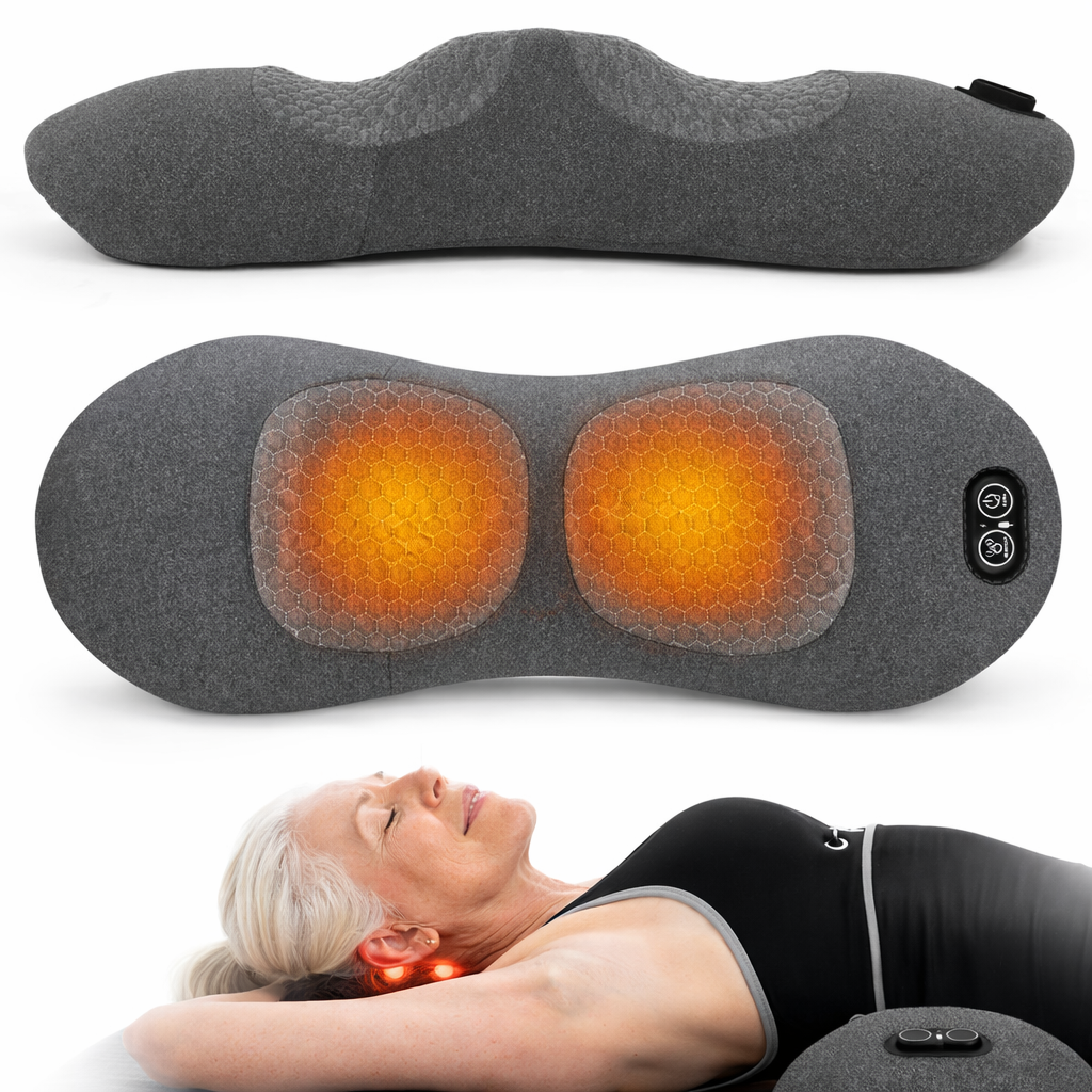 Den Originala 3 i 1 Elektriska Svankkudden Med Spinal Värme- och Pulsterapi