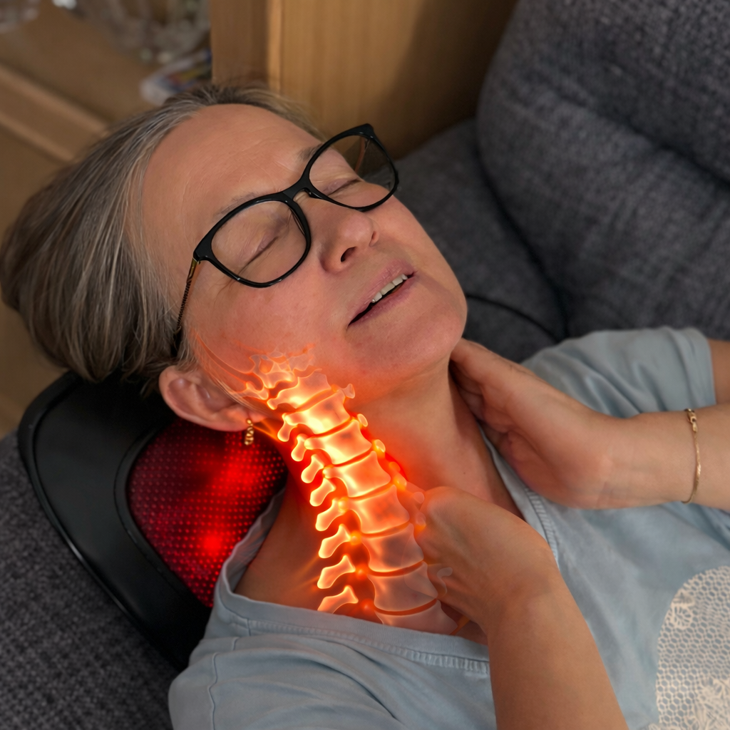 Lumbowrap® Shiatsu-massageapparat för djupgående behandling av rygg och nacke