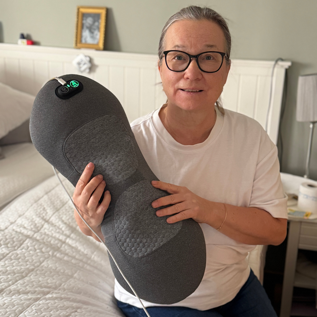 Den Originala 3 i 1 Elektriska Svankkudden Med Spinal Värme- och Pulsterapi