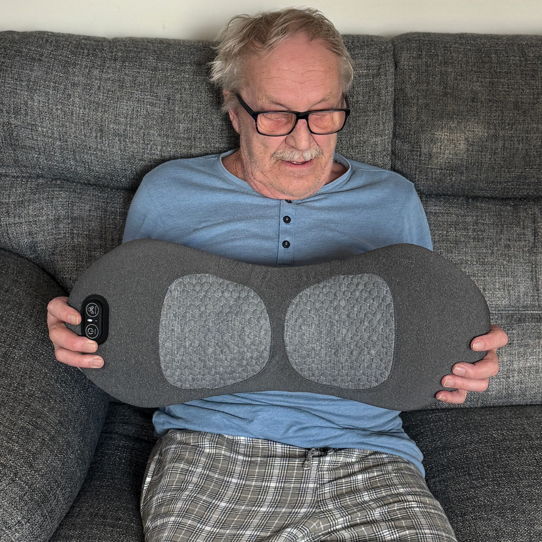 Den Originala 3 i 1 Elektriska Svankkudden Med Spinal Värme- och Pulsterapi