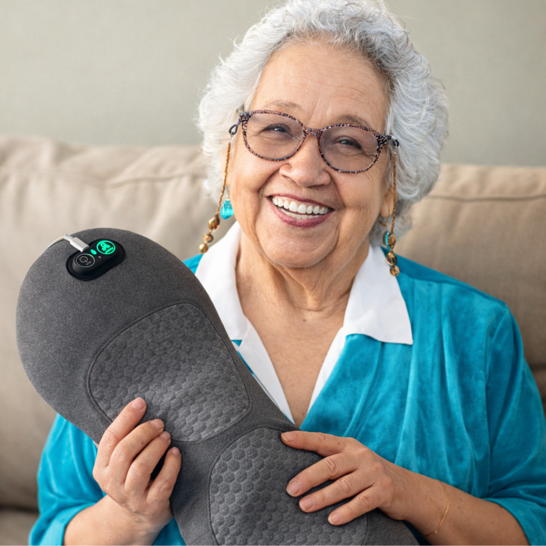 Den Originala 3 i 1 Elektriska Svankkudden Med Spinal Värme- och Pulsterapi