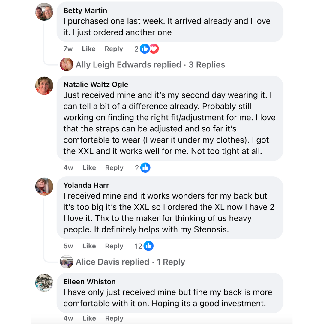 Lumbowrap® - plusstorleken och nedre rygg för stora människor