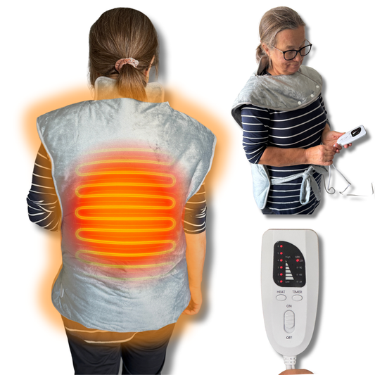 Lumbowrap® – Viktat värmeunderlägg för rygg och axlar med nya Heat-Relief 2.0-teknologin