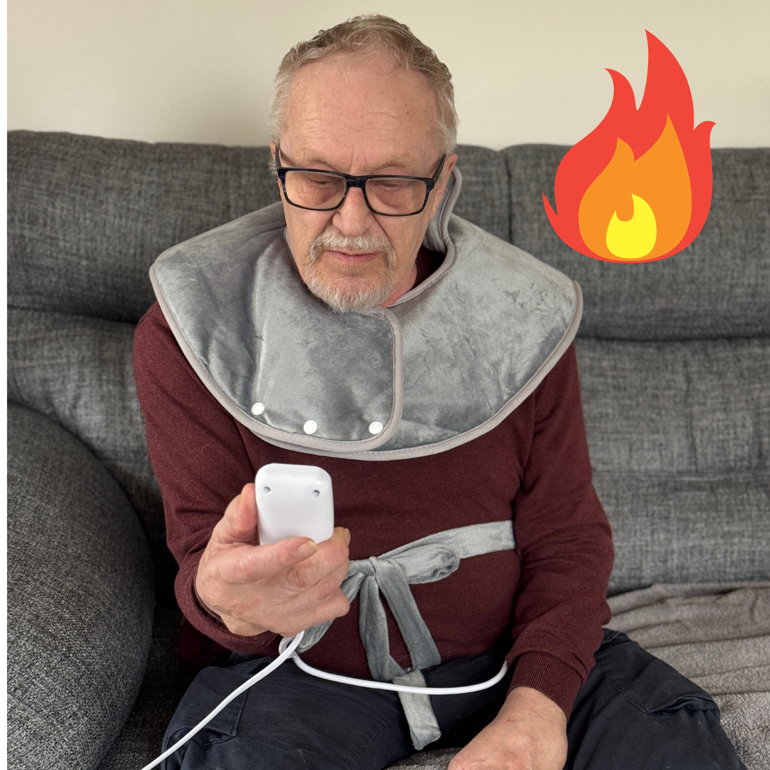 Lumbowrap® – Viktat värmeunderlägg för rygg och axlar med nya Heat-Relief 2.0-teknologin