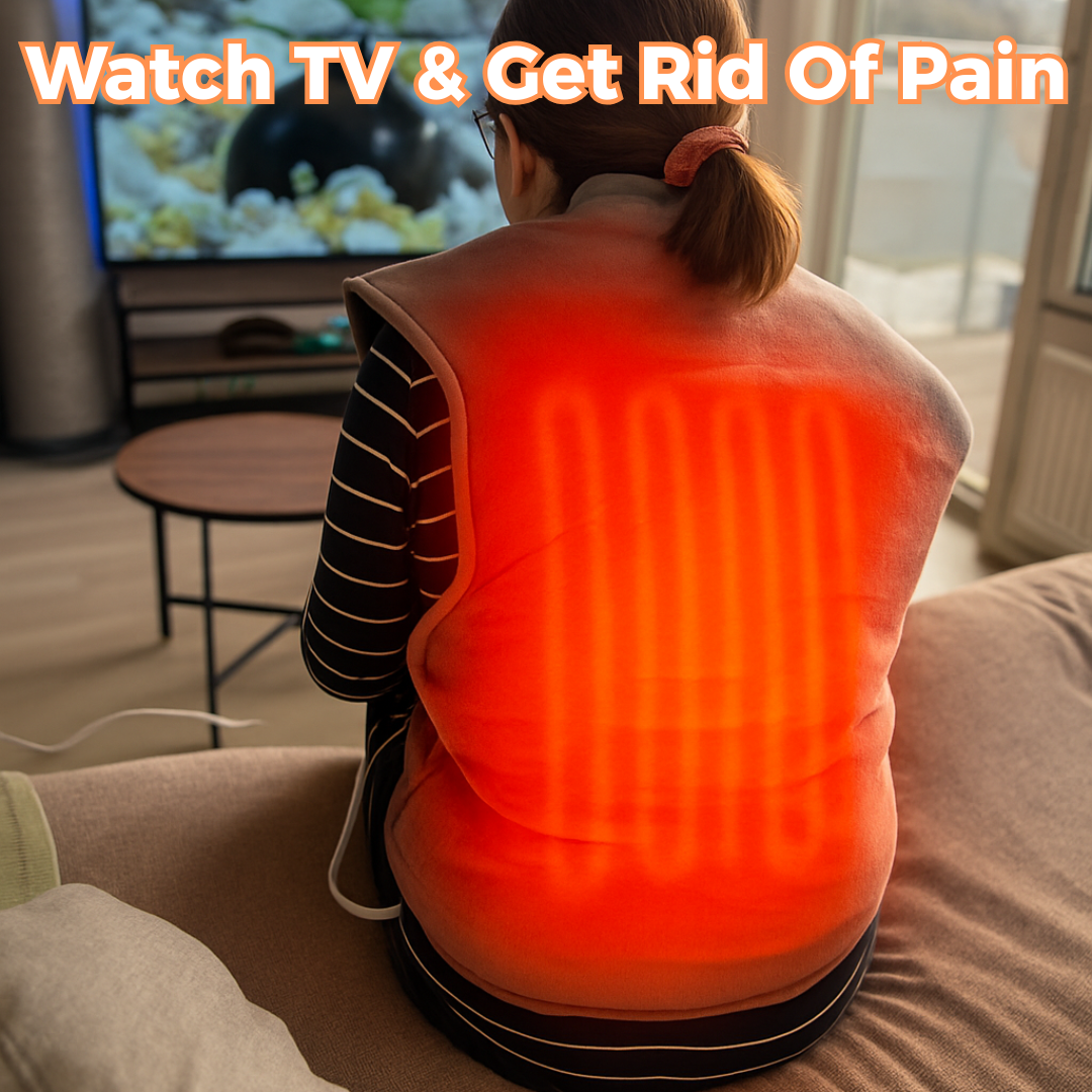 Lumbowrap® – Viktat värmeunderlägg för rygg och axlar med nya Heat-Relief 2.0-teknologin