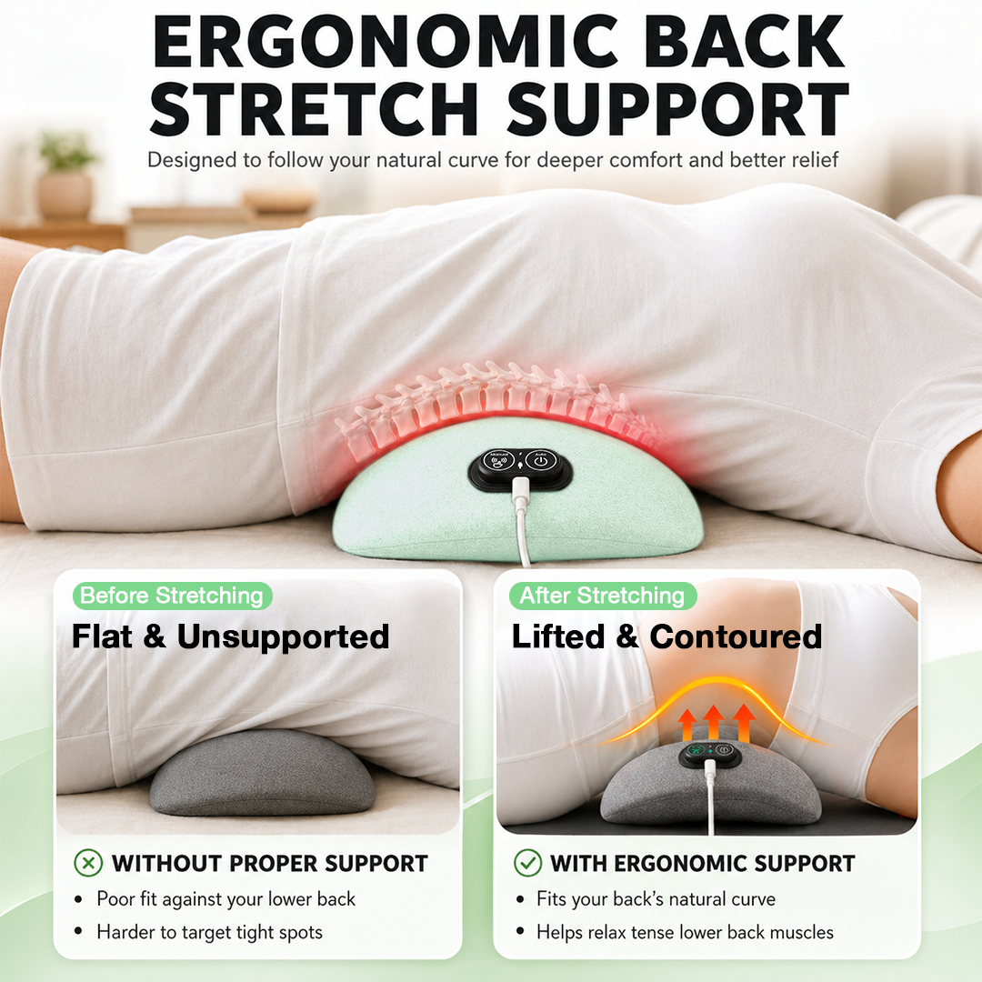 3 in 1 Electric Lumbar Pillow With Spinal Heat Pulse Therapy