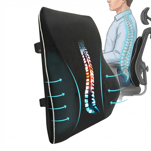 Lumbowrap® - Plus -size lumbal kuddstöd för stora människor med ryggsmärta