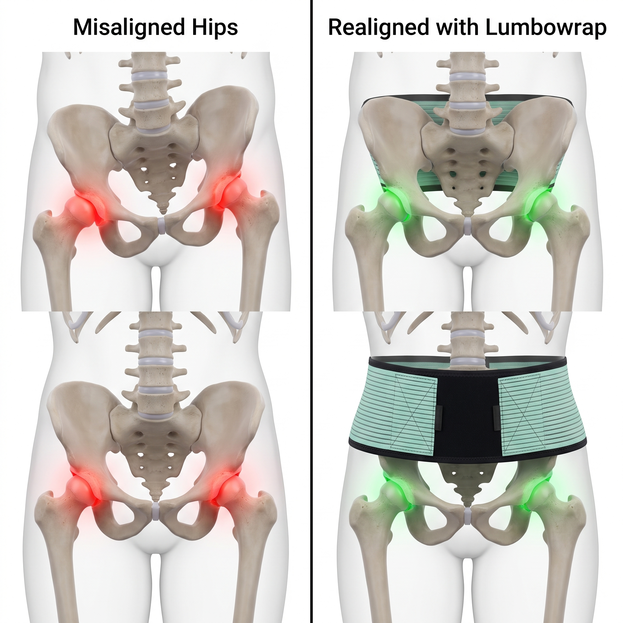 Lumbowrap® Dual-Compression Back & Hips Stability Brace