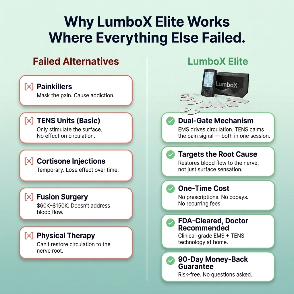 LumboX Elite — Nerve Circulation Pain Relief Device